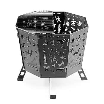 Naturehike 焚き火台 折りたたみ式 Naturehike 焚き火台 折りたたみ キャンプ ガラス製 4面透明